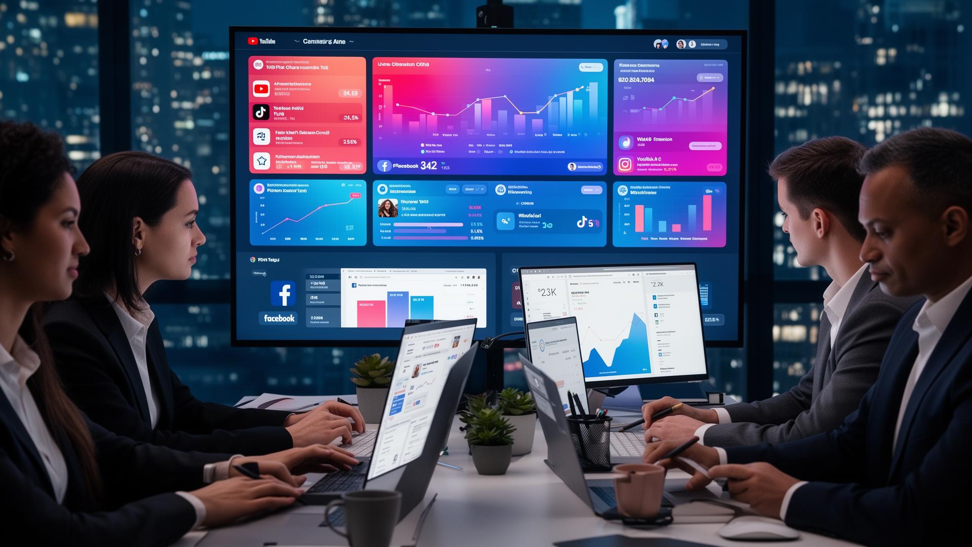 Multi-platform social media campaign performance monitoring