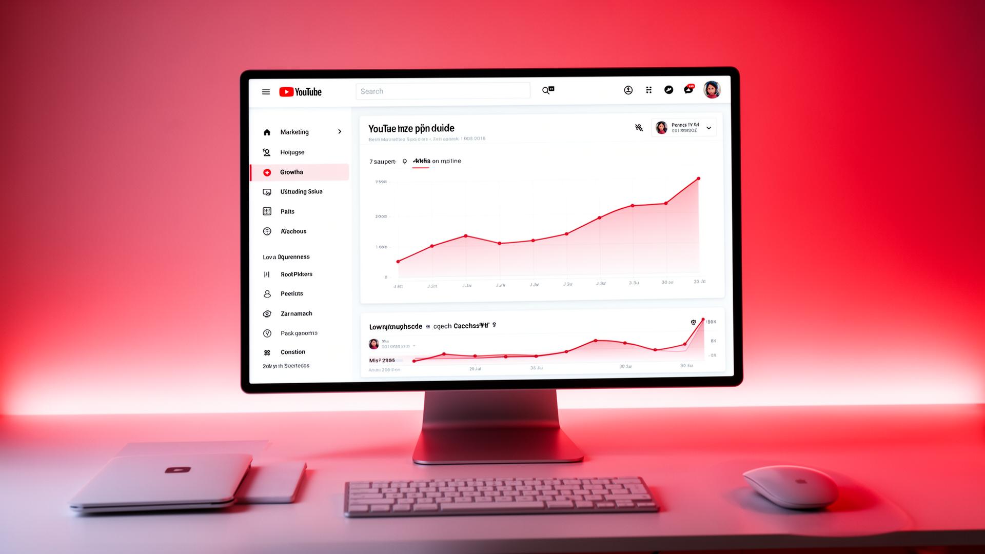 YouTube growth campaign analytics dashboard